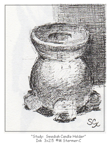 Swedish Candlestick, A Study of Edges © M Stermer-Cox
