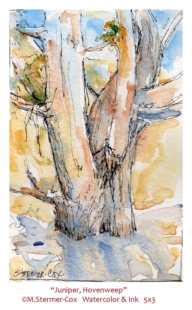Travel Sketches: Juniper Hovenweep