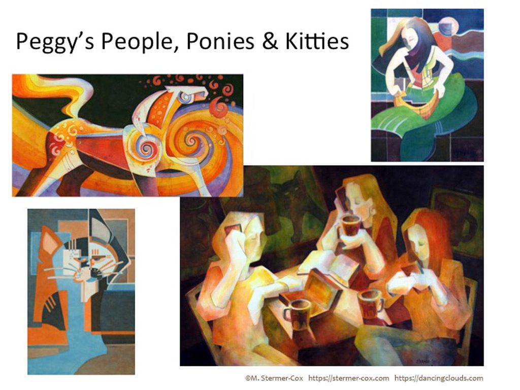 Art Show: Peggy's People, Ponies and Kitties