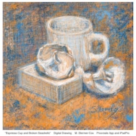 Making Small Pictures: Espresso Cup With Broken Seashells